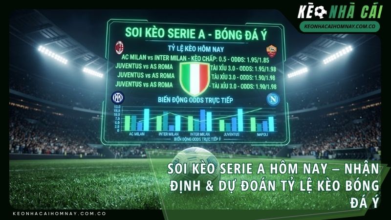 soi keo serie a - Soi Kèo Serie A Hôm Nay – Nhận Định & Dự Đoán Tỷ Lệ Kèo Bóng Đá Ý